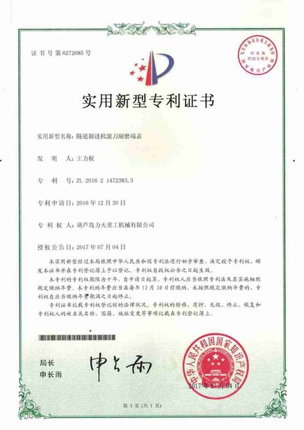 中国 Litian Heavy Industry Machinery Co., Ltd. 認証